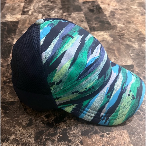 LULULEMON HAT SNAPBACK 5 PANEL TRUCKER BLUE MESH CAP ONE SIZE EUC - Picture 8 of 11